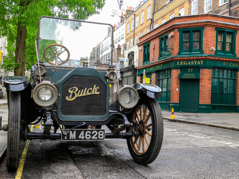 London- Very Old Buick Model C Car On London Street