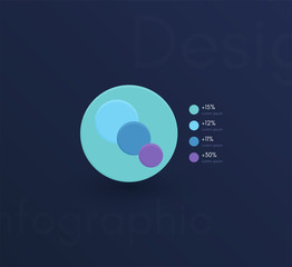 Vector graphic infographics. Template for creating web applications, workflow layout, diagram, banner, modern design, business infographic reports