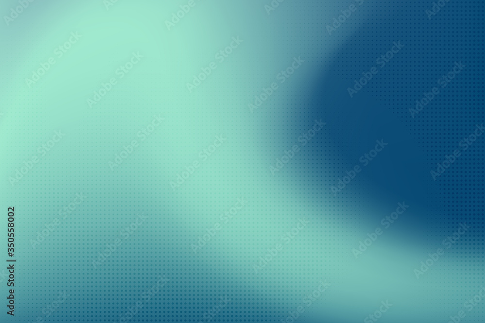 Poster abstract soft mesh of gradient blue design artwork decoration with halftone background. illustration