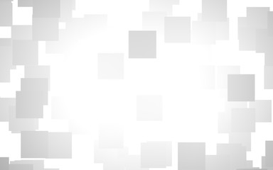 White abstract background. Misty backdrop with grey squares. 3D illustration