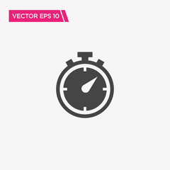 Stopwatch Icon Design, Vector EPS10