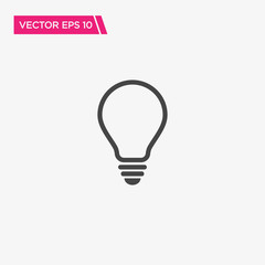 Bulb Icon Design, Vector EPS10