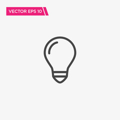 Bulb Icon Design, Vector EPS10