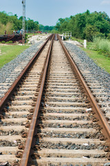 Fototapeta premium Train line or Rail Line