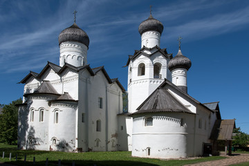 Fototapeta na wymiar Transfiguration (Preobrazhensky) monastery (12-17th centuries). Staraya Russa town, Novgorod Oblast, Russia.