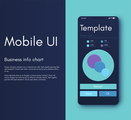 Naklejka premium Mobile application interface. Ui design, vector illustration