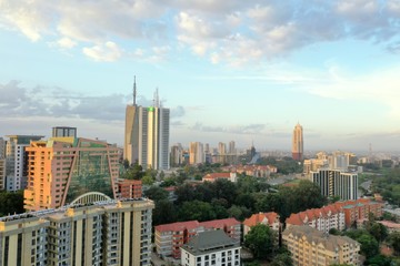 Aerial view of Nairobi Upper Hill District