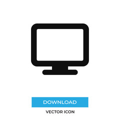 Monitor vector icon, simple sign for web site and mobile app.