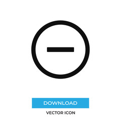 Minus vector icon, simple sign for web site and mobile app.