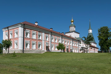 Building of the brothers cells of Valday Iversky Monastery. Lake Valdayskoye, Novgorod Oblast,...