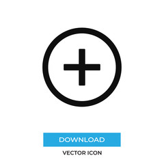 Fototapeta premium Plus vector icon, simple sign for web site and mobile app.