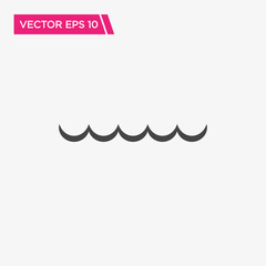 Obraz premium Wave Icon Design, Vector EPS10