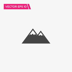 Mountain Icon Design, Vector EPS10