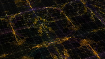 幾何学や数学に関連するフラクタルで抽象な背景