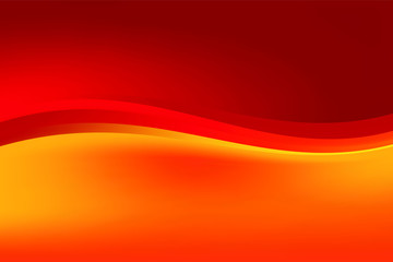 Abstract Stylish Red Yellow Wave Background Design, Flowing Red Yellow Stylish Background Template Vector