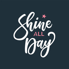 Vector lettering illustration of 