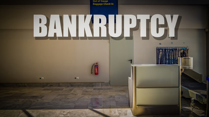 under bankruptcy of many airports