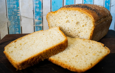 slices of home baked bread