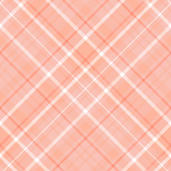 Seamless pattern in light orange and white colors for plaid, fabric, textile, clothes, tablecloth and other things. Vector image. 2