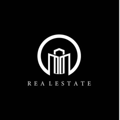 Real estate logo icon design