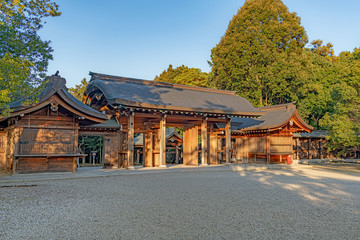 橿原神宮 北神門の夕景