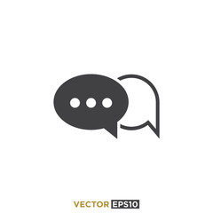 Chat Icon Design Vector Illustration