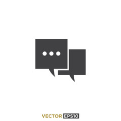 Chat Icon Design Vector Illustration