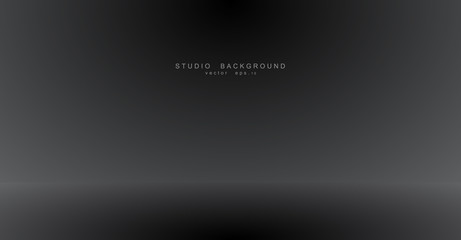 Abstract gradient black, used as background for display your products . eps10 vector illustration