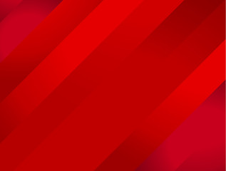Abstract Red Background with Stripes. Vector Banner.