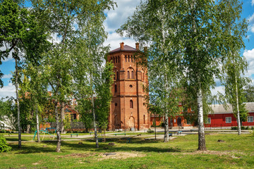 The old water tower of the Oldenburg Palace complex in the village of Ramon, Voronezh region....