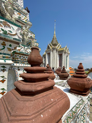 Visiting the  Wat Arun Buddhist Temple, Bangkok, Thailand