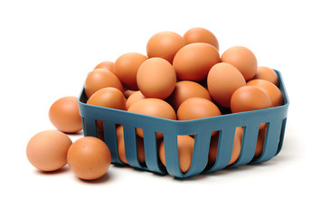 eggs on a white background 