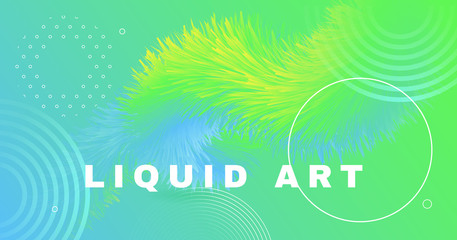 Graphic Fluid. Flow Vibrant Concept. Color 