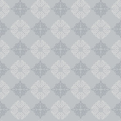 gray decorative wallpaper | elegant seamless pattern | vintage background | vector art