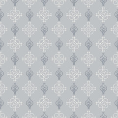 silver decorative wallpaper | seamless pattern | vintage background | vector image