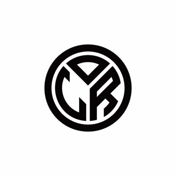 recommend clip art: LR monogram logo with circle outline design template