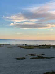 sunset over the sea