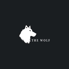 Wolf logo template vector icon design