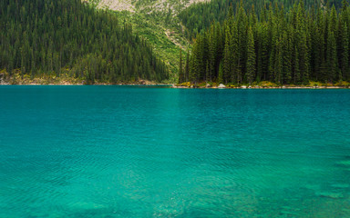 Moraine Lake nature scenery inside Banff National Park, Alberta, Canada