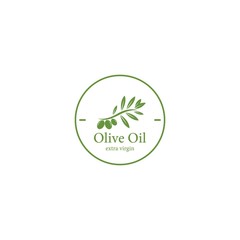 Olive oil logo template vector icon design
