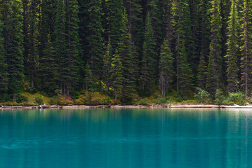 Moraine Lake nature scenery inside Banff National Park, Alberta, Canada