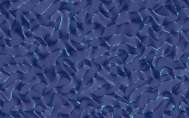Obraz premium Graphic illustration - liquid pattern dark blue color. Modern abstract background. Design wallpaper. 3D illustration