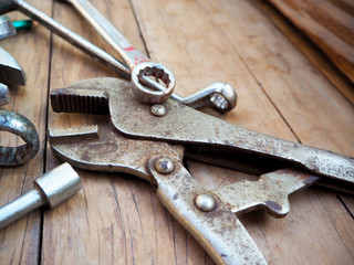 hand tool and equipment for worker on construction site