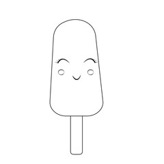 Logo ice cream illustration isolated on white. icon vector