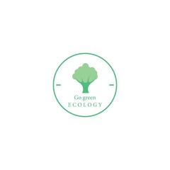 Tree leaf vector logo design, eco-friendly concept