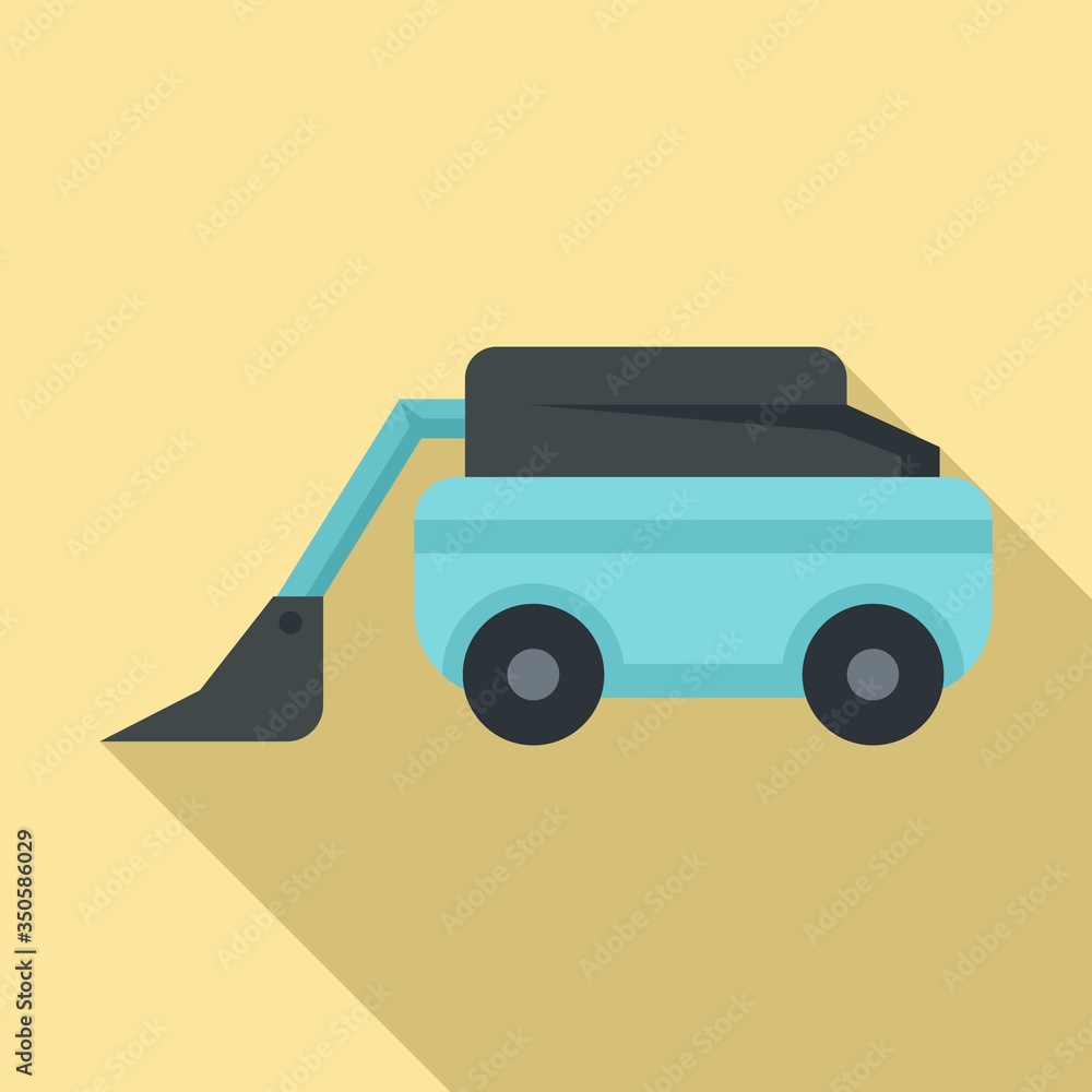 Poster field robot icon. flat illustration of field robot vector icon for web design