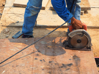 hand tool and equipment for worker on construction site