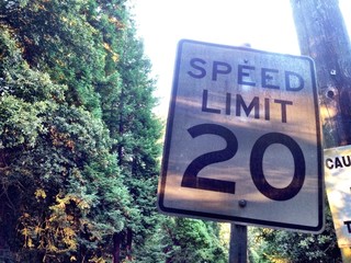 Fototapeta Close Up Of Speed Limit Sign obraz