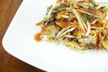 Fried clams, fried food in Thailand