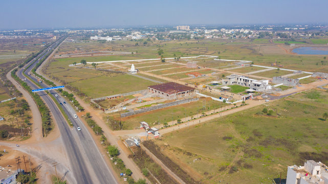 Arial View of Raipur city